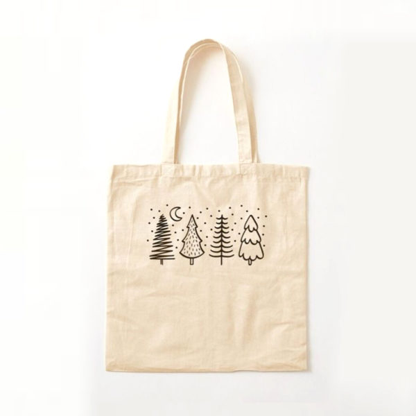 Cotton Tote Christmas Gift Bag 14*12 -Xmas bags